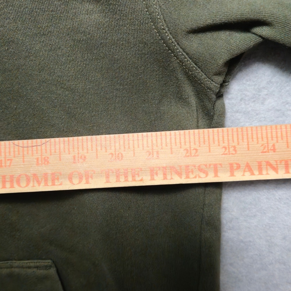 Bass Pro Shops Mens Medium Olive Green Camo Logo Pullover Hoodie Drawstring - Picture 6 of 8